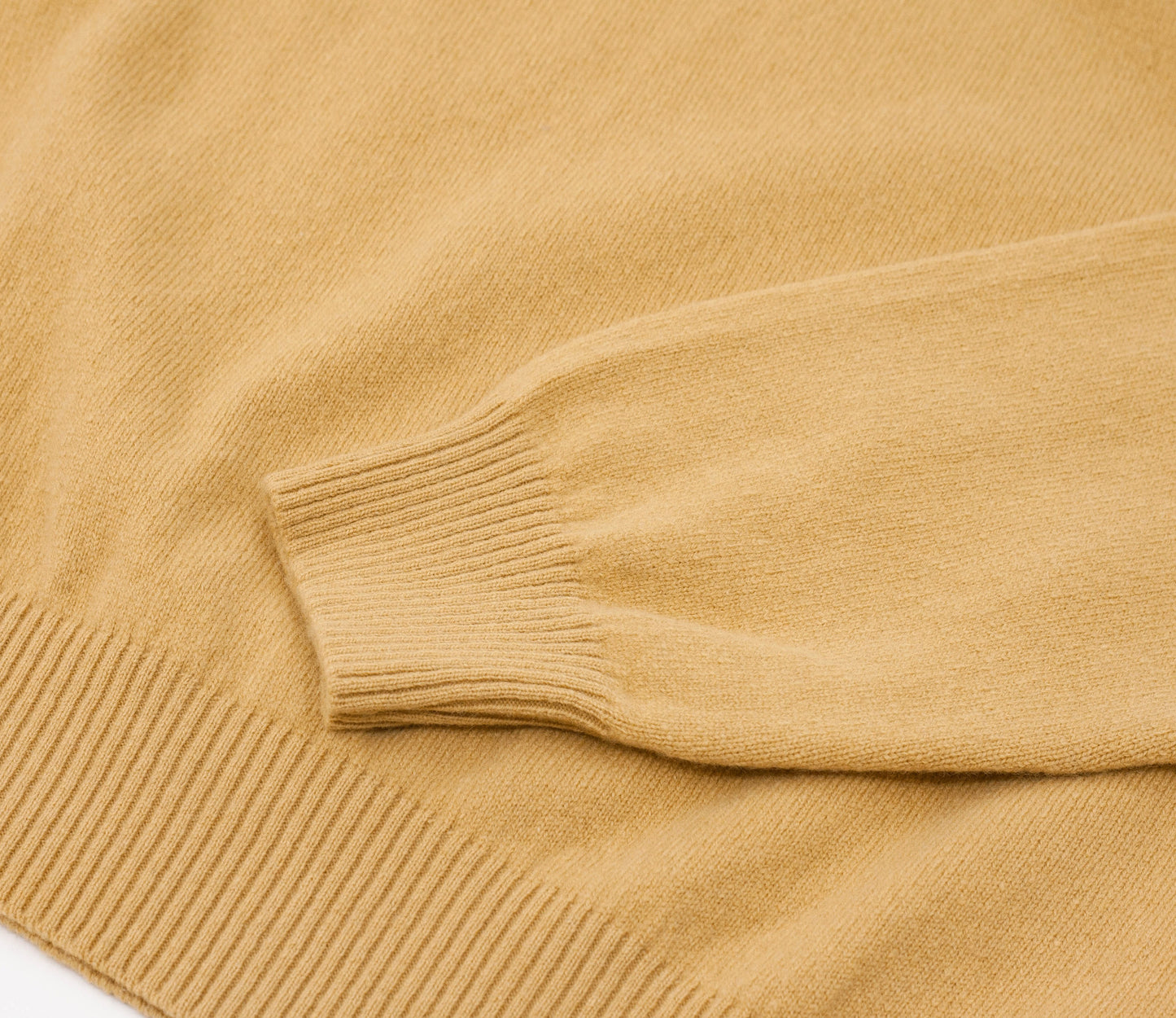 Cashmere Geelong Roll Neck Jumper in Camel