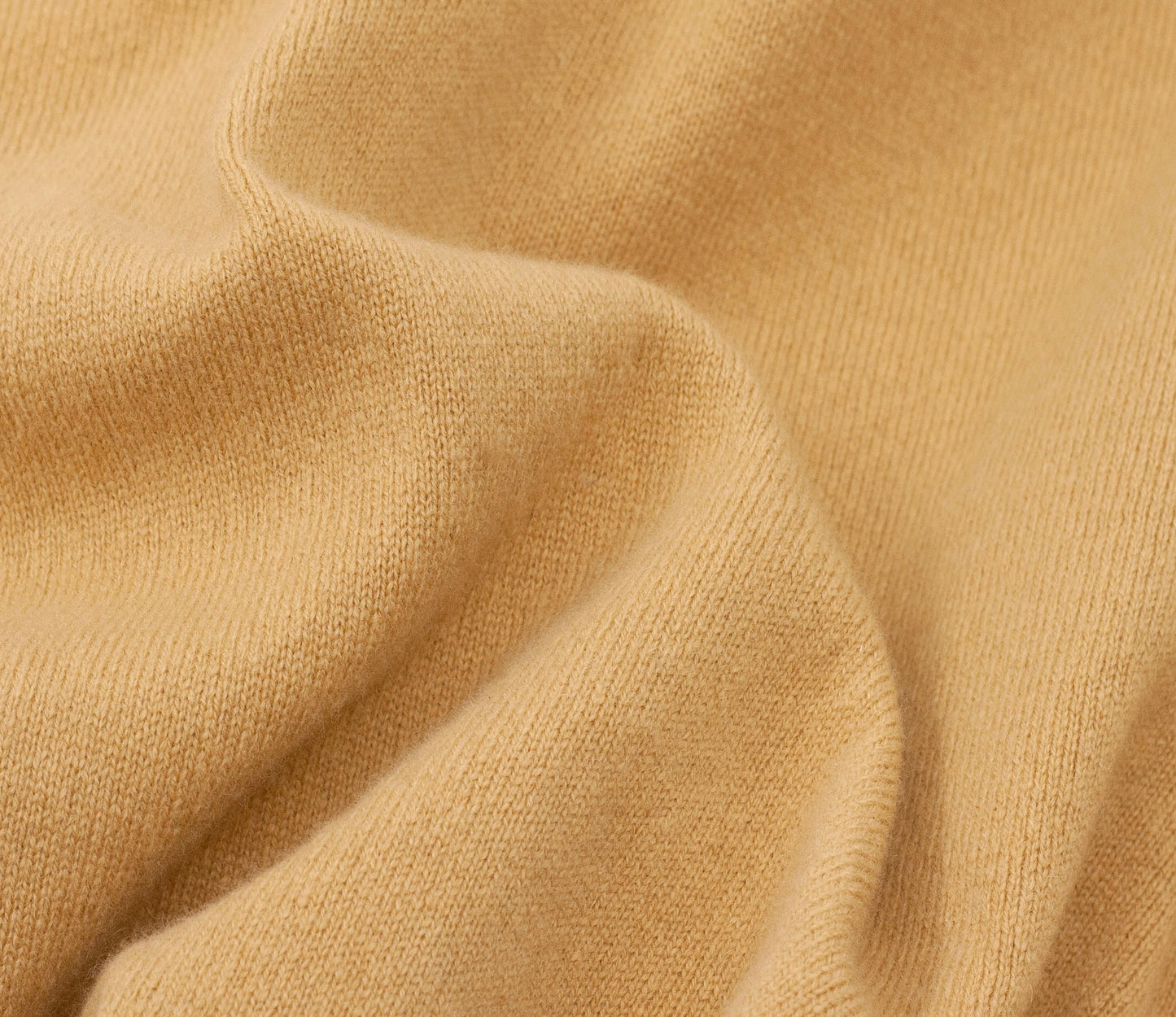 Cashmere Geelong Roll Neck Jumper in Camel