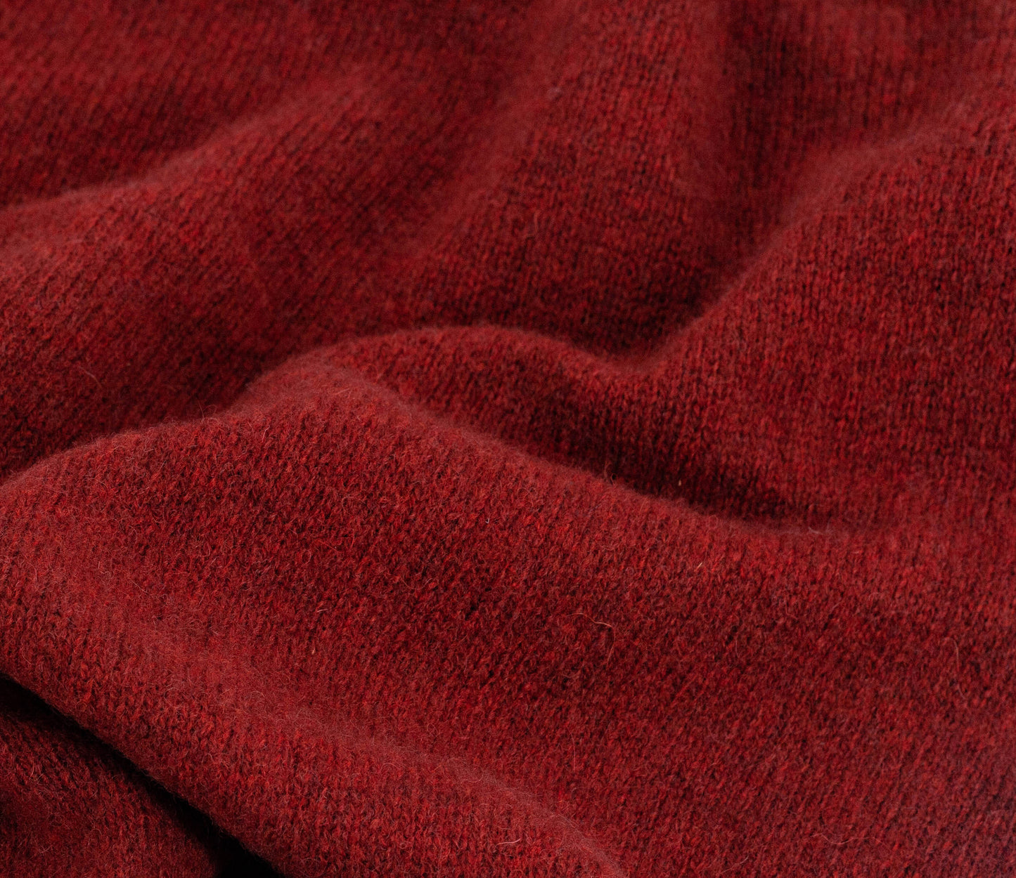 Classic Shetland Crew Neck Jumper in Jasper Red