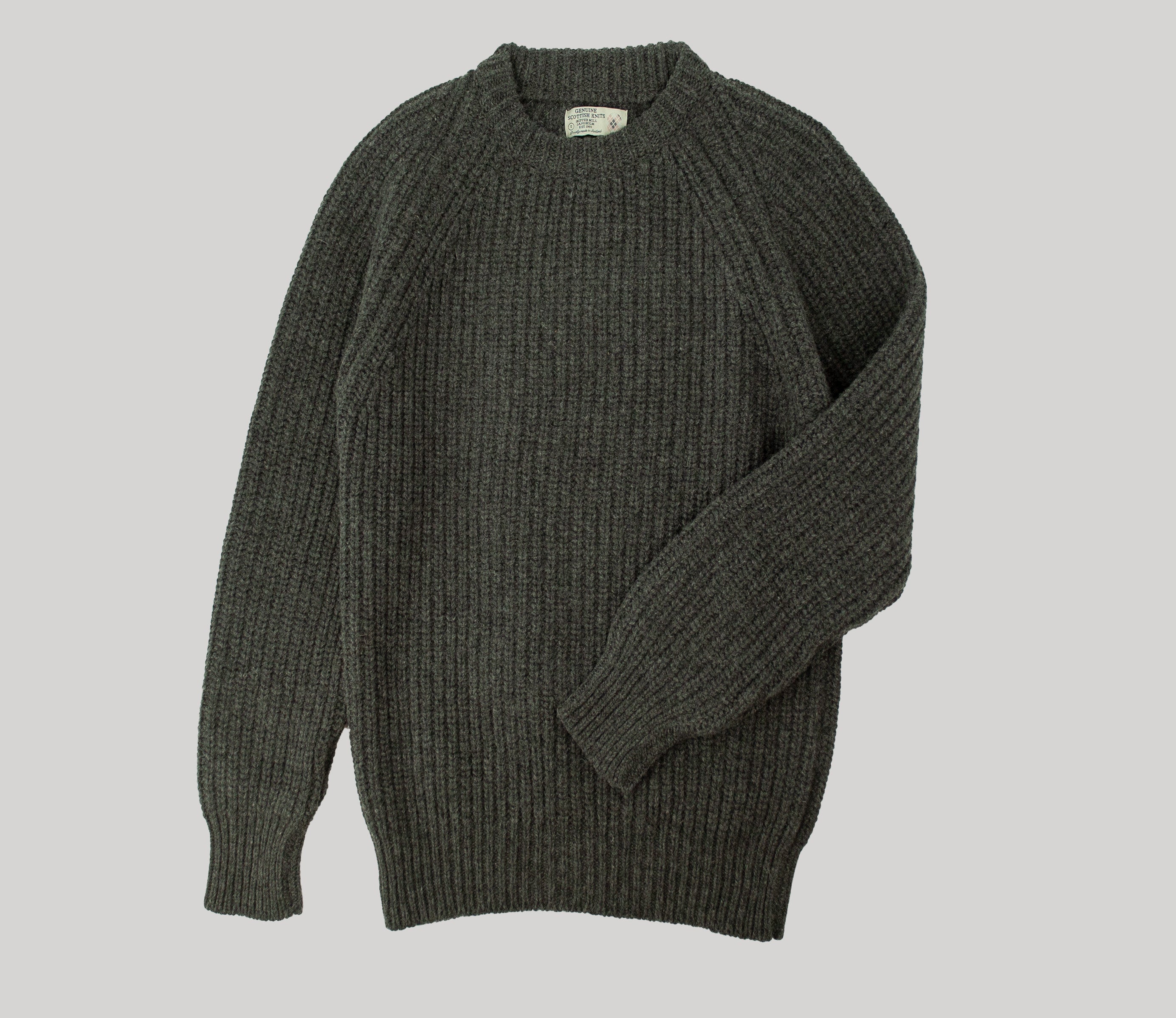 Grey fisherman jumper best sale