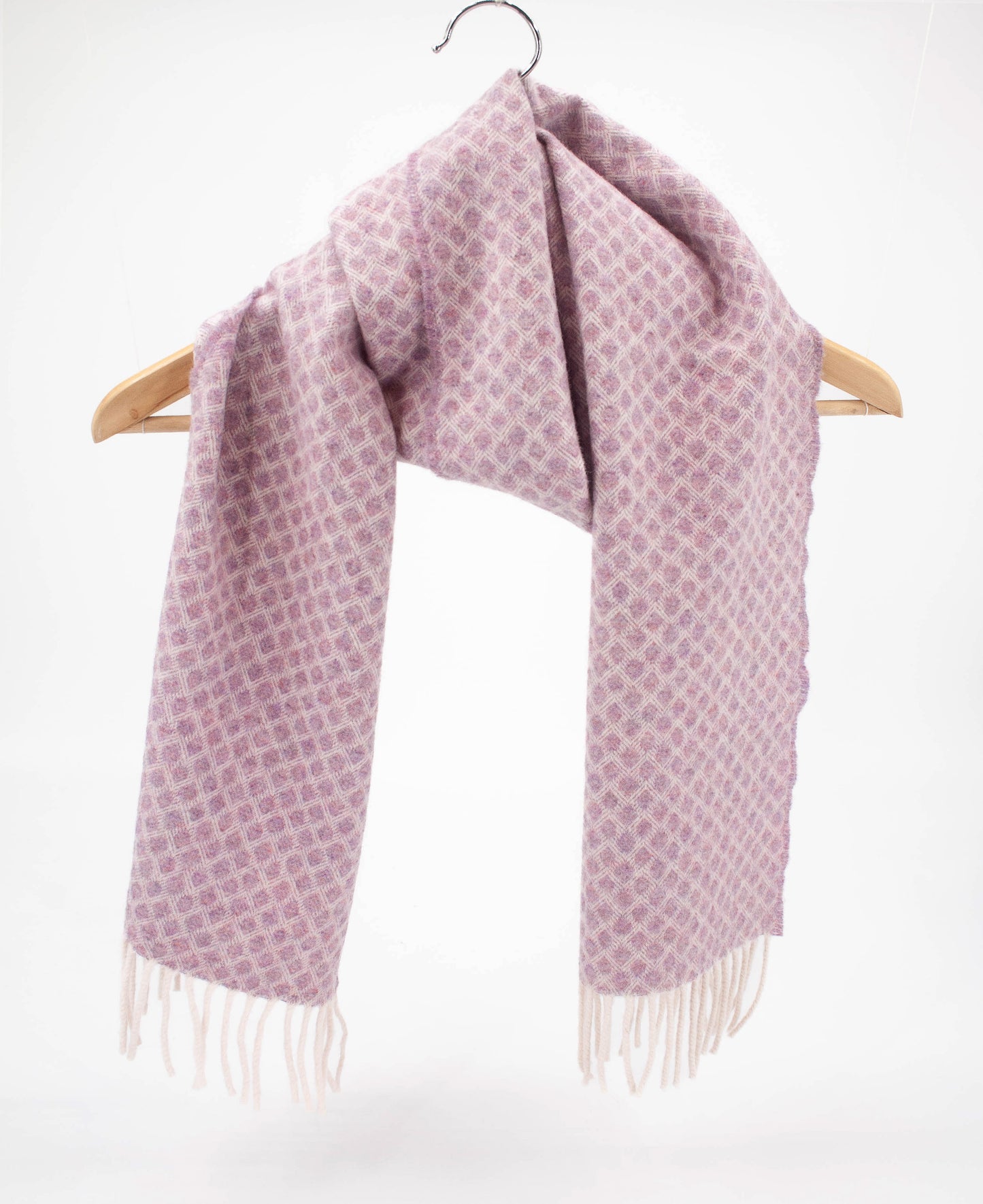 Diamond Cashmere Geelong Scarf in Heather