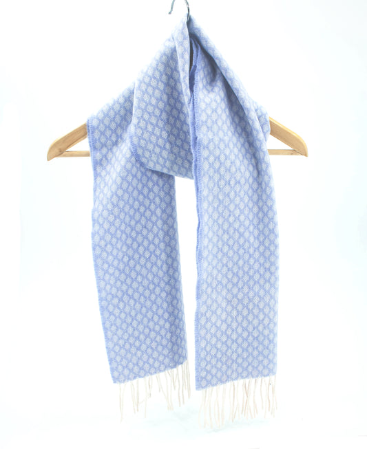 Diamond Cashmere Geelong Scarf in Hyacinth