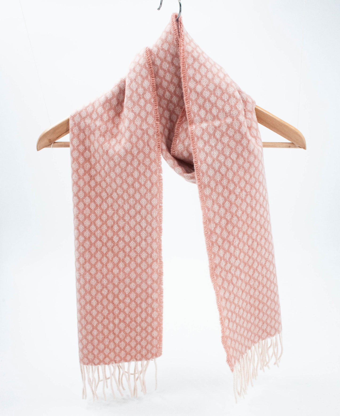 Diamond Cashmere  Geelong Scarf in Salmon