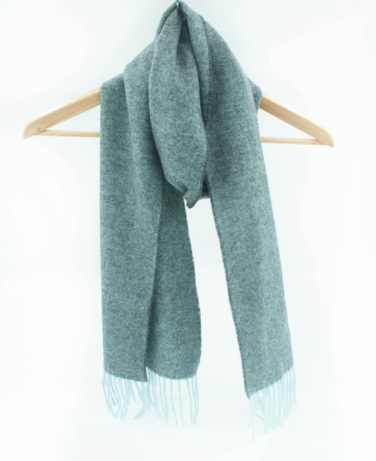 Cashmere Scarf in Duck Egg Weft