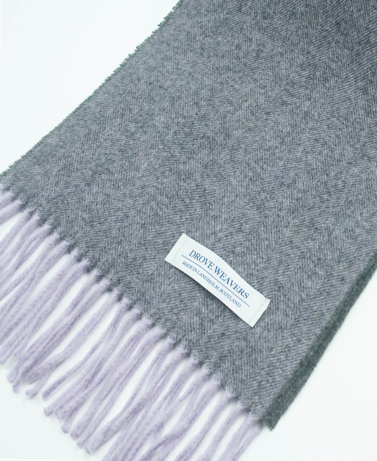 Cashmere Scarf in Lilac Weft