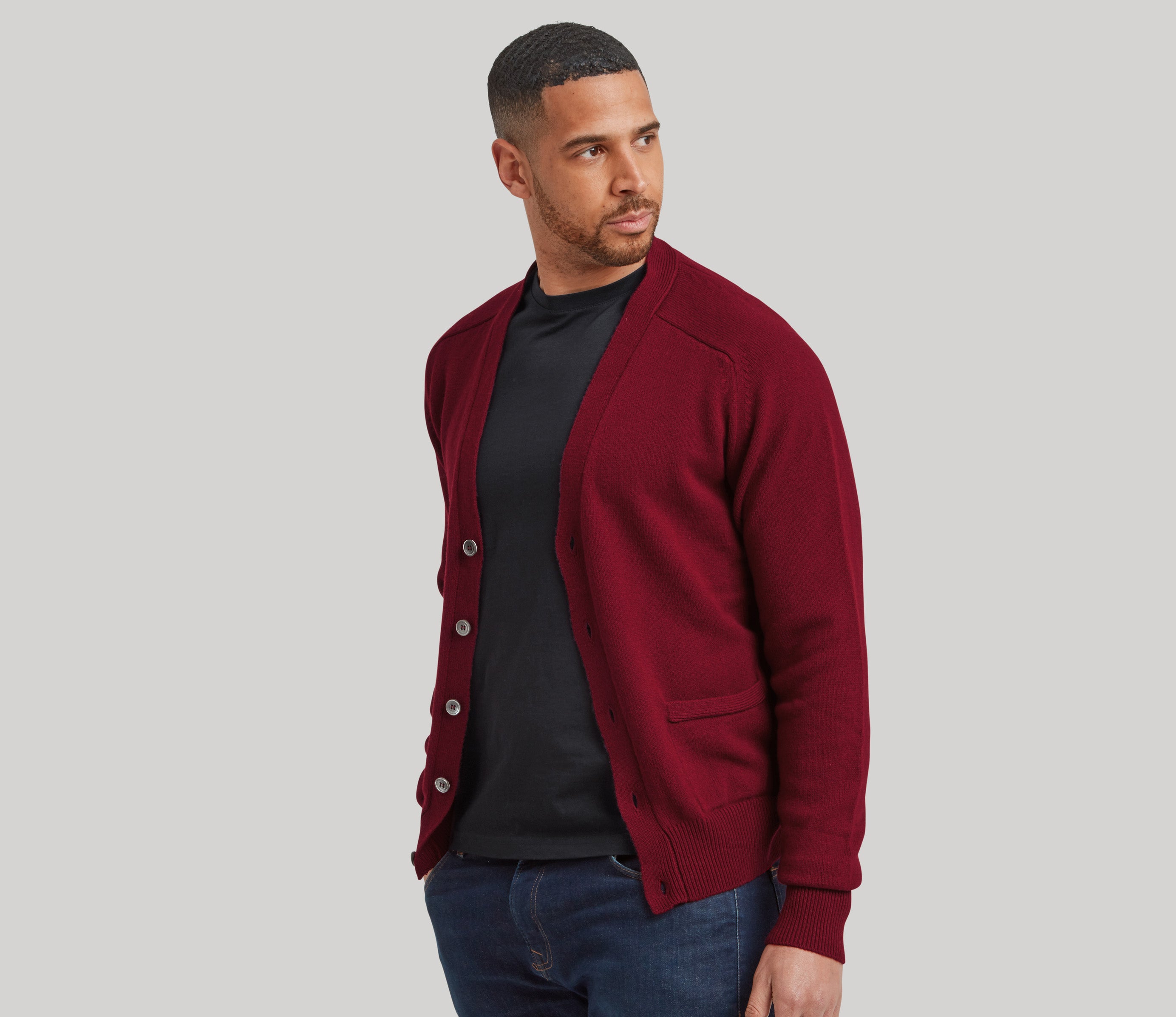 Mens on sale lambswool cardigans