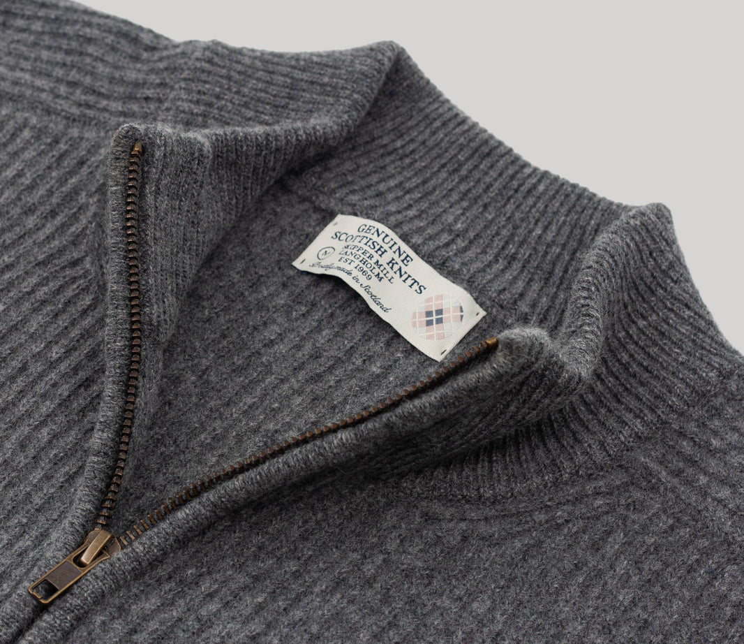 Men's Geelong Zip Neck Jumpers – Genuine Scottish Knits