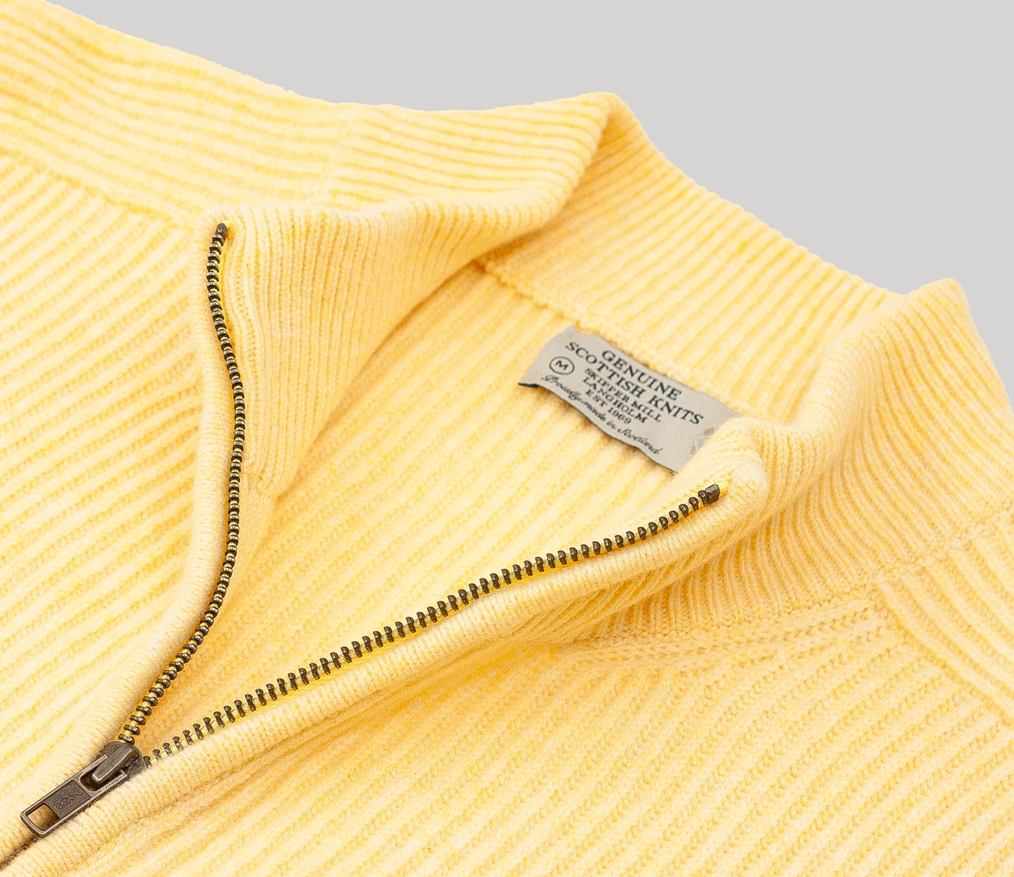 Geelong Half Zipper in Lemon