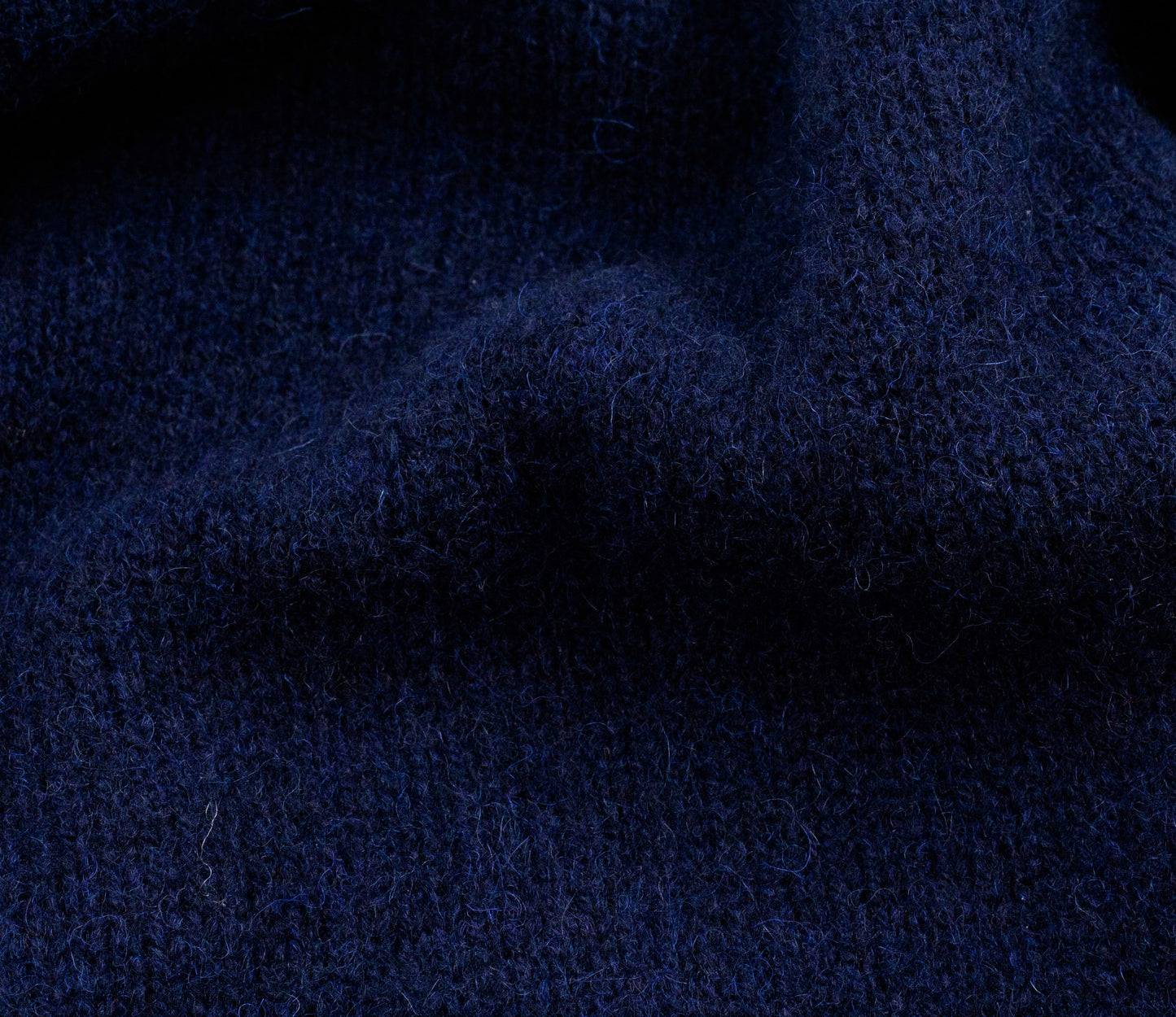 Vintage Shetland Crew Neck Jumper in Navy